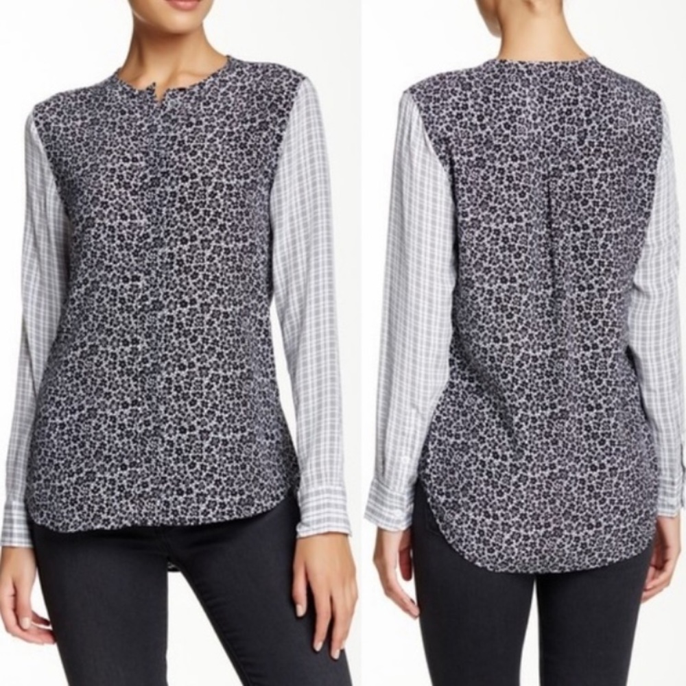 Contrast Pattern Button Down - image 3